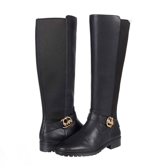 Coach Farrah black leather boot size 8B NWT - Picture 4 of 7